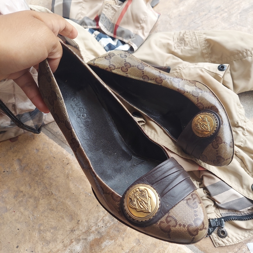 Gucci logo heels